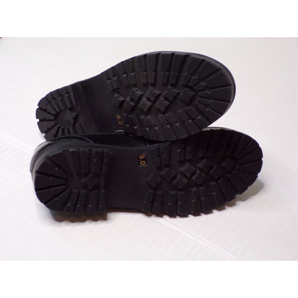 ๐ STEVE MADDEN Mistor Loafer Shoe Gold Chain Black 9 - Picture 13 of 13